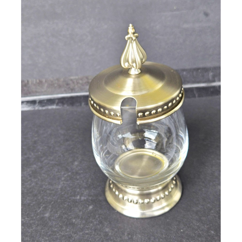 Vintage Southern Living at Home "Astoria" Glass Jam / Condiment Jar with Lidded